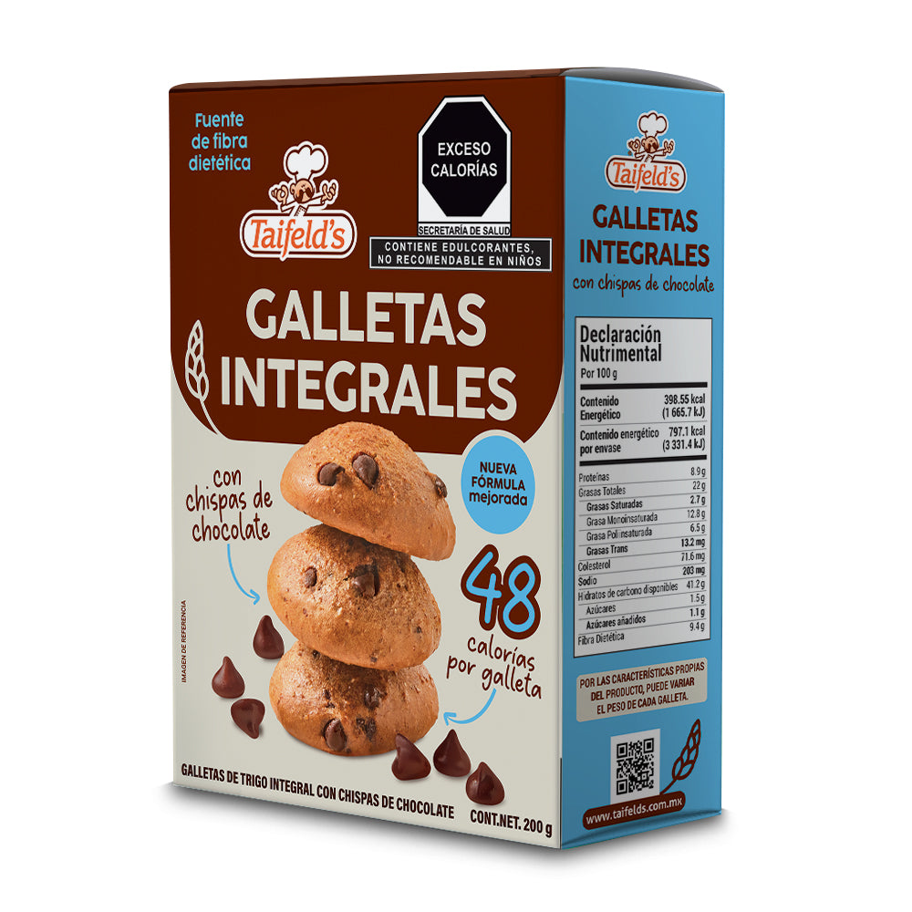 Galletas Integrales con Chispas de Chocolate 200g