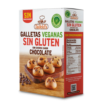 Galletas Sin Gluten con Chispas Sabor Chocolate 200g