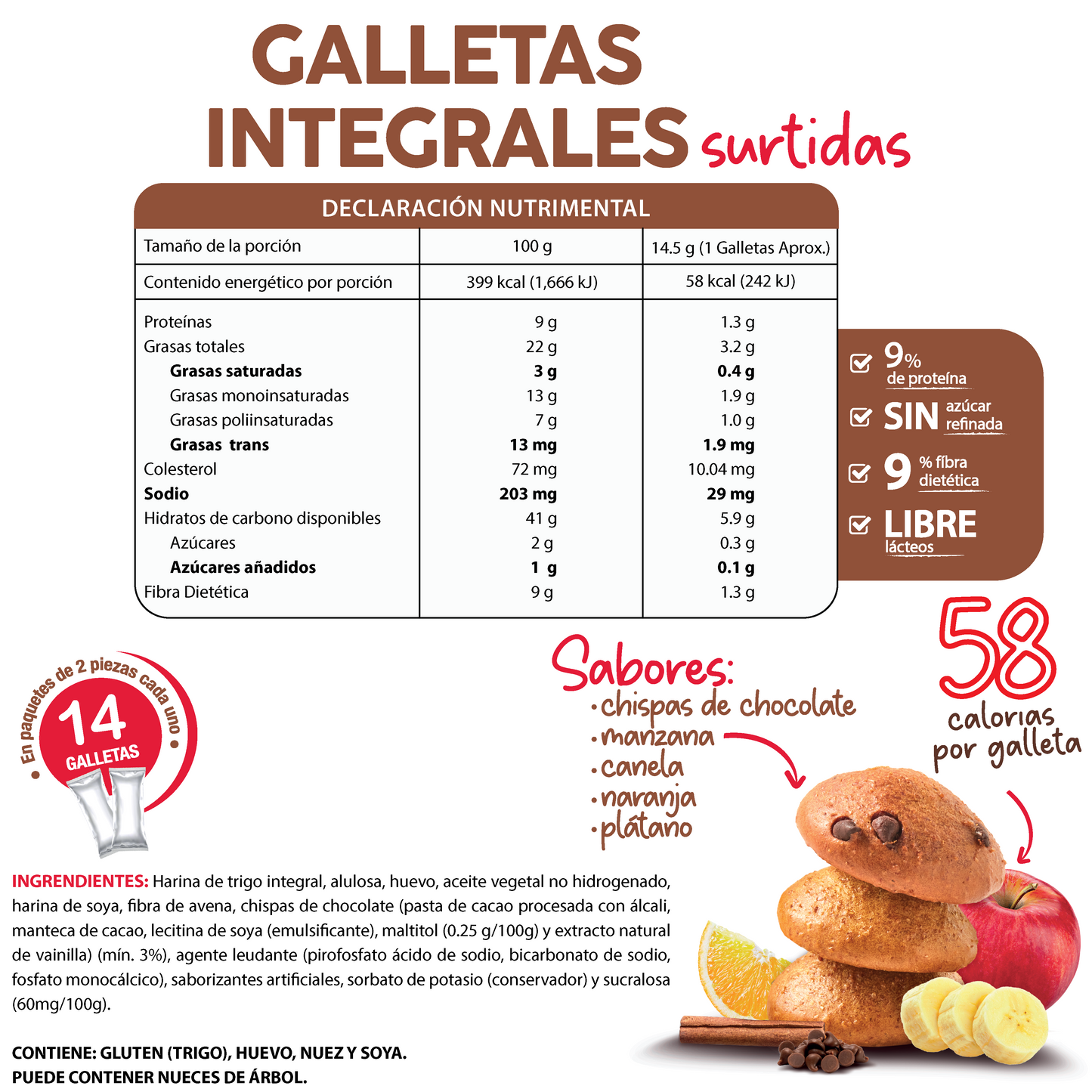 Galletas Integrales Surtidas 200g