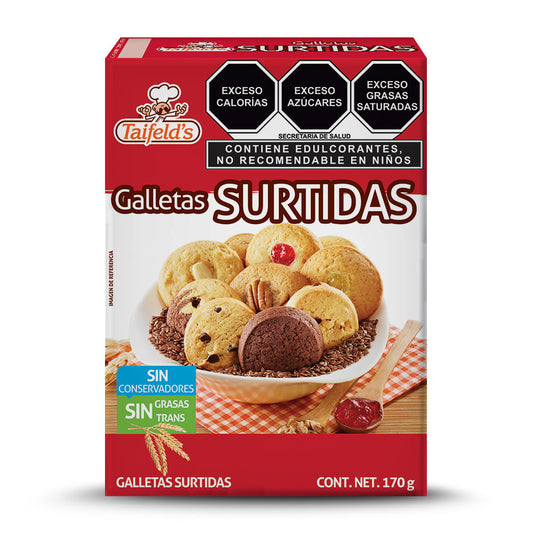 Galletas Surtidas - Sin Azúcar Refinada 170g