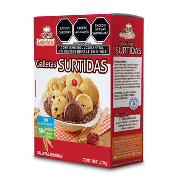 Galletas Surtidas - Sin Azúcar Refinada 170g
