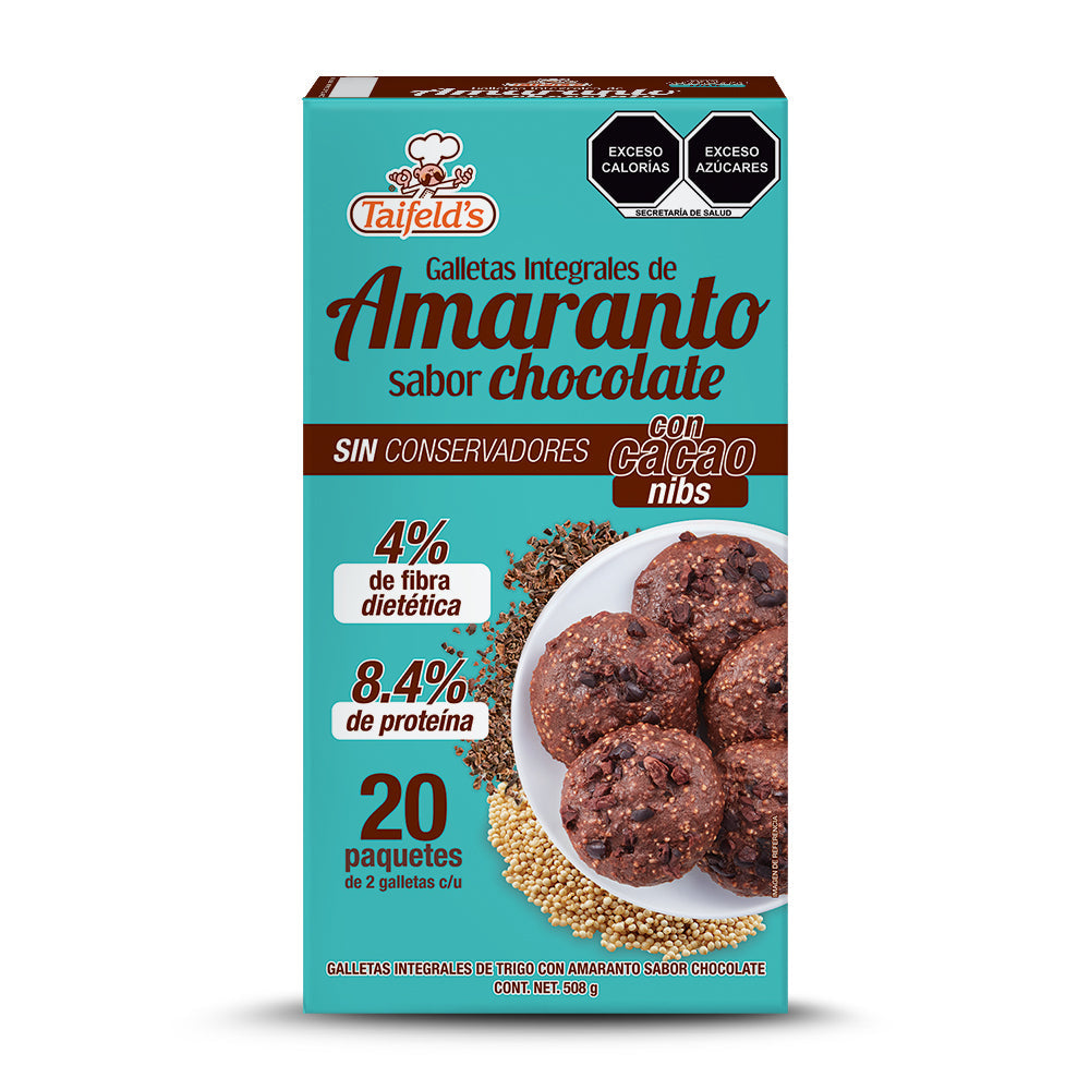 Galletas de Amaranto con Cacao Nibs 508g