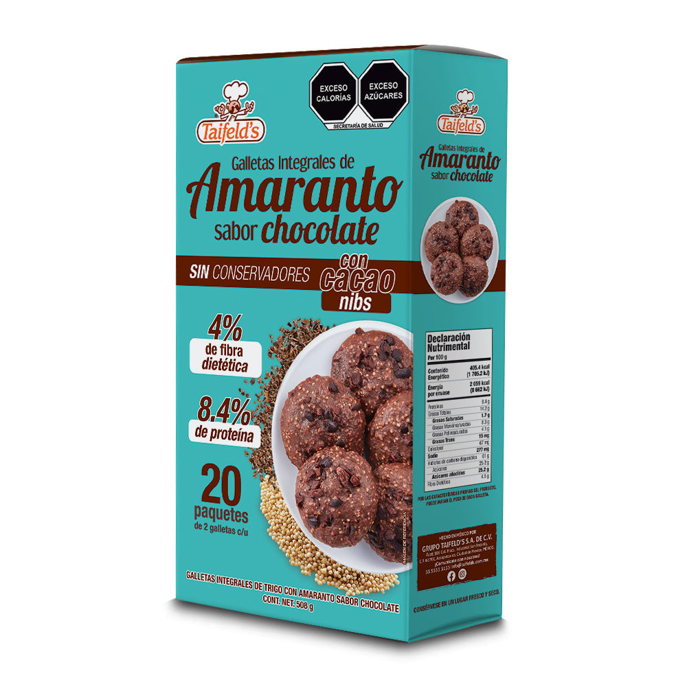 Galletas de Amaranto con Cacao Nibs 508g