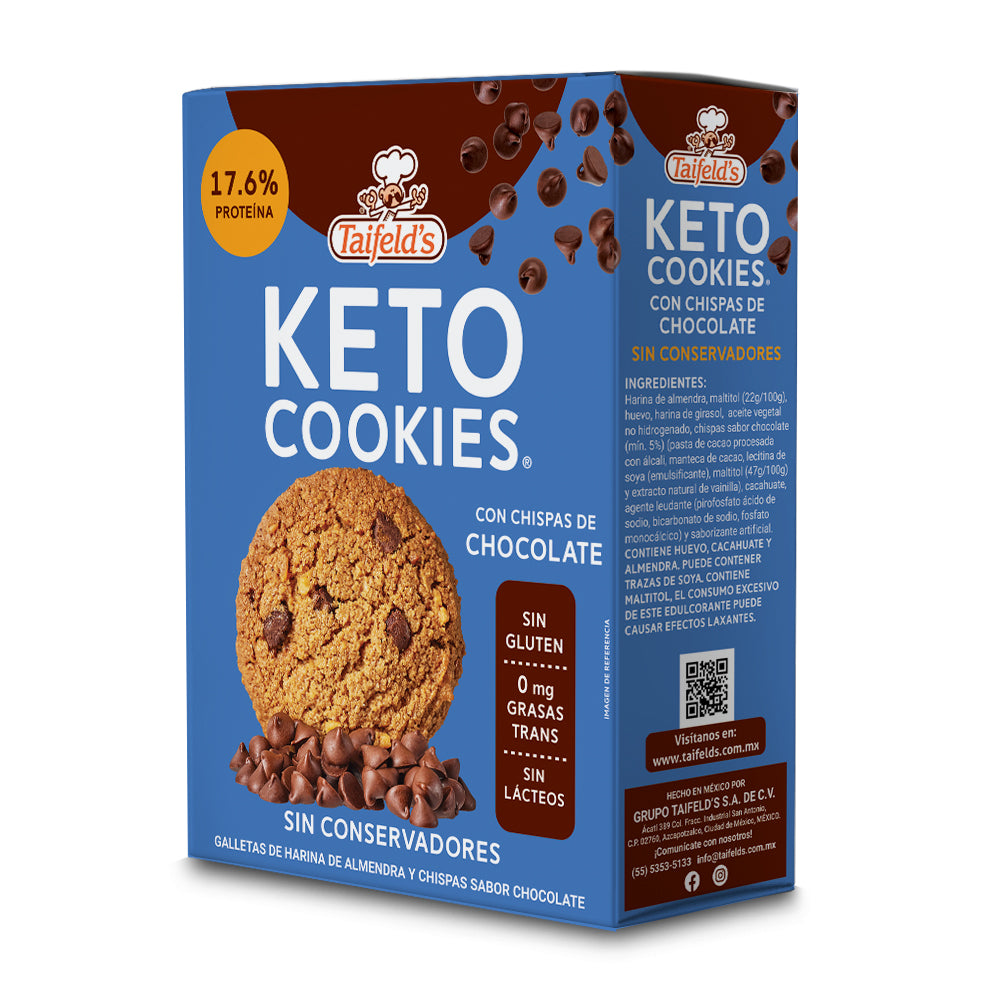 Keto Cookies con Chispa de Chocolate 180g