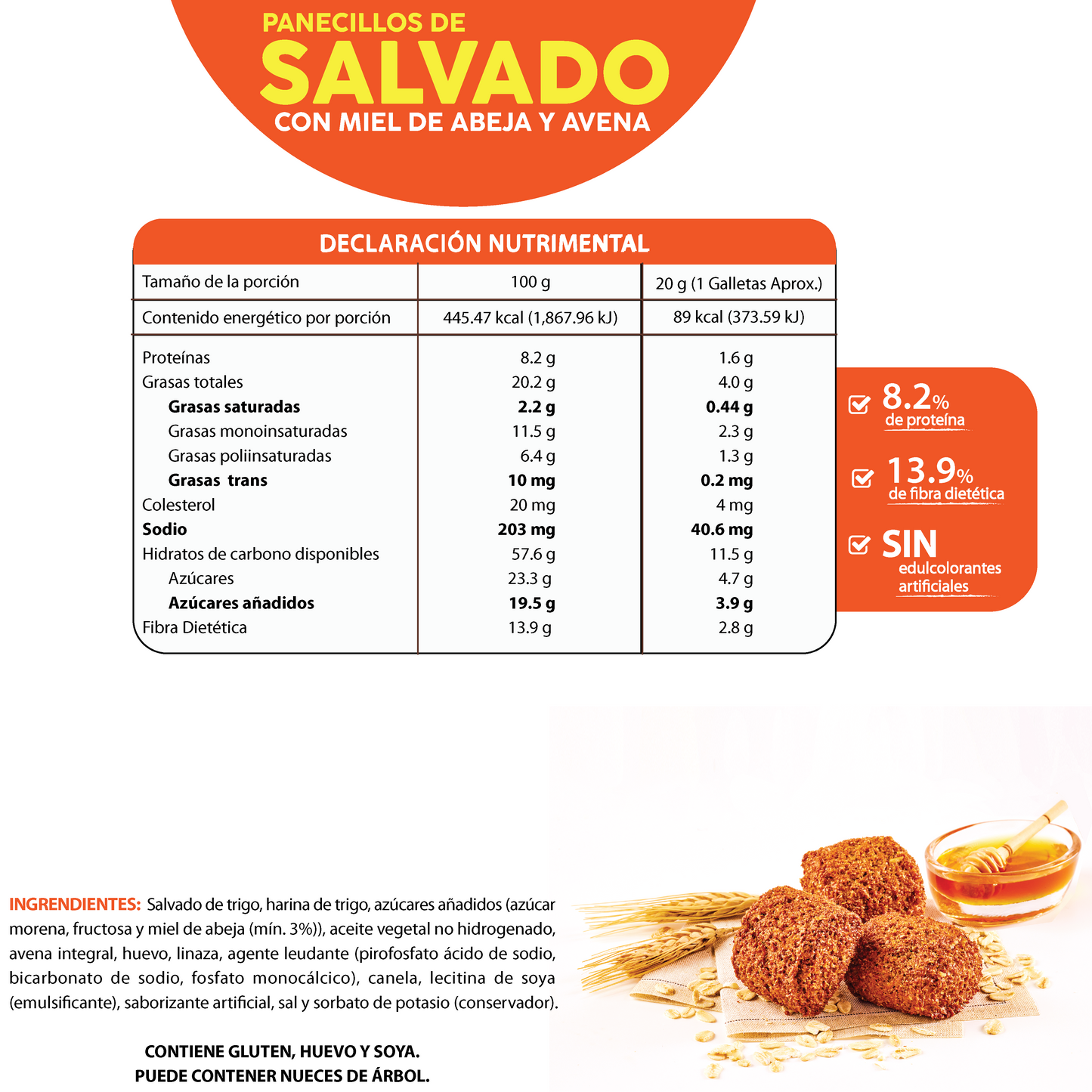 Panecillos de Salvado 100g