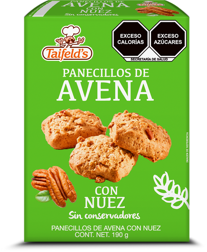 Panecillos de avena con nuez