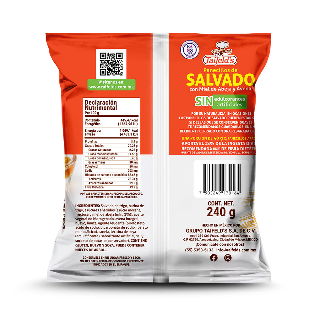 Panecillos de Salvado 240g