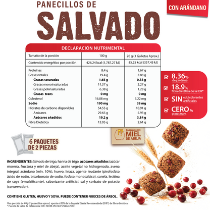 Panecillos de Salvado con Arándanos 240g