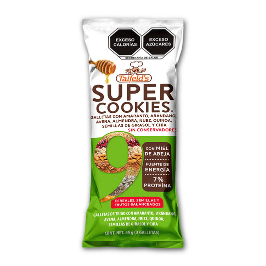 Super Cookies 9 45g (3 Galletas)