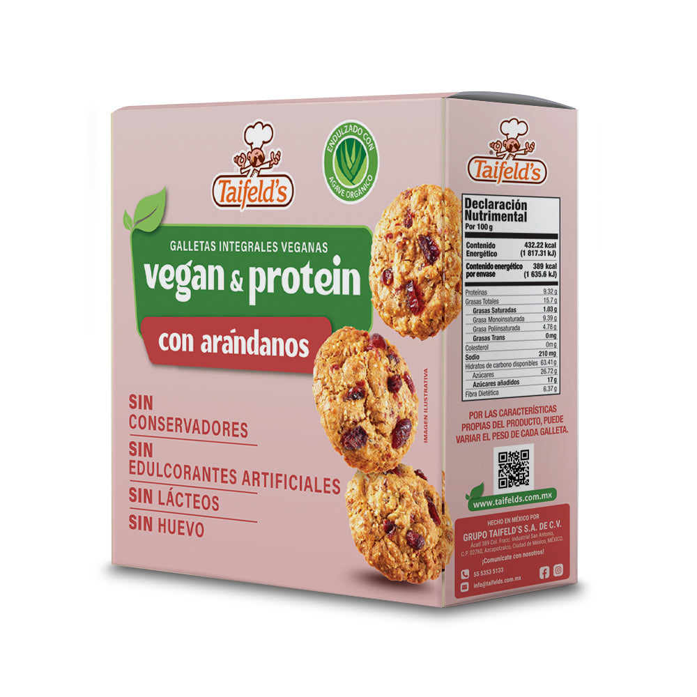 Vegan & Protein Cookies con Arándanos 90g